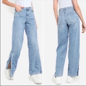 Banana Republic Wide Leg High Waist Light Blue Size 27